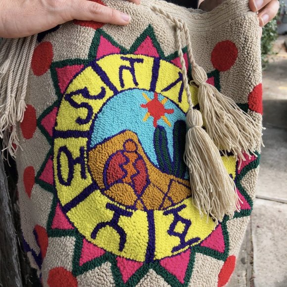 Zodiac Colombian Wayuu Bucket Bag Virgo Capricorn - Picture 4 of 8